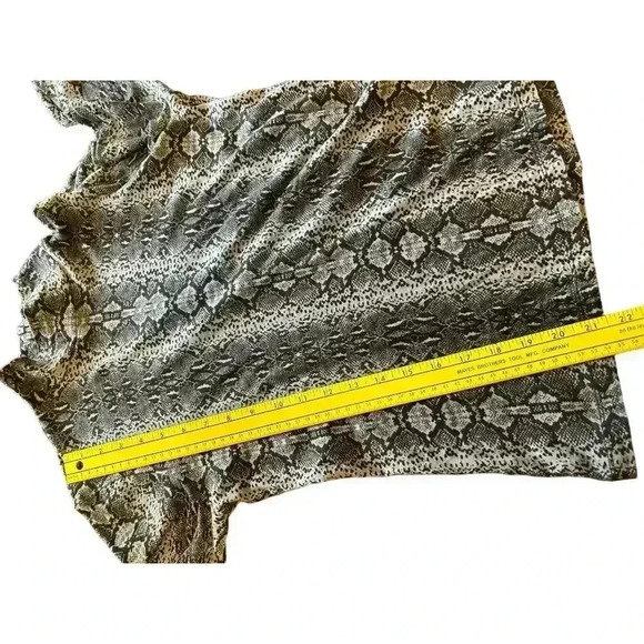Rebecca Taylor Mock Neck Snake Skin Print Top Size S - Picture 7 of 7